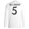 Camiseta de fútbol Manga Larga Real Madrid Bellingham 5 Primera Equipación 2024-25 - Hombre